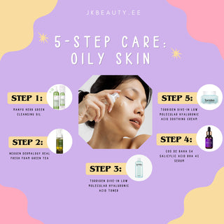 5-Step Care: Oily Skin 5-Step Care - JKbeauty - Beauty secrets with our Korean skincare collection -  - JKbeauty